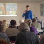 Jesper Sehested Jensen holder foredrag om livet som ordblind i folkeskolen