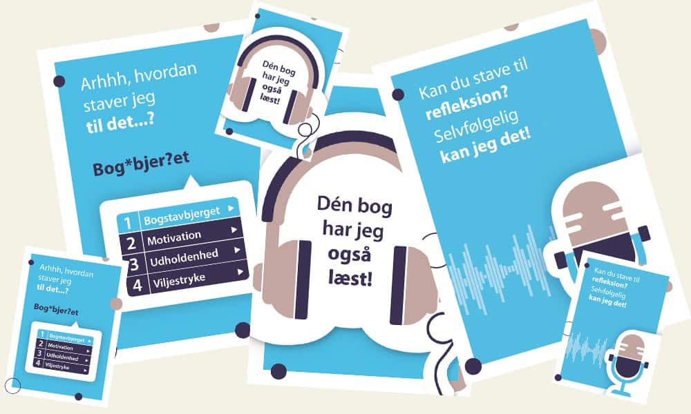 LST - Plakater og papkort til at hjælpe ordblinde til at bruge deres hjælpemidler