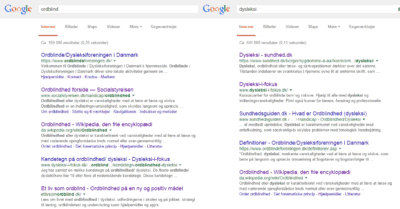 Ordblind Dysleksi - søgning