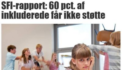 SFI-rapport: 60% af inkluderede får ikke støtte