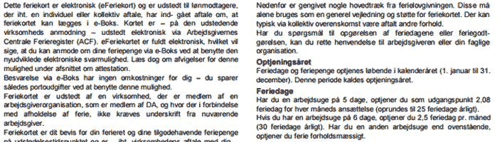 Svær tekst for ordblinde at læse